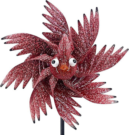 Wind Spinner Outdoor Metal Bird Decor Wind Spinner for Yard Lawn & Garden Decoration, 42 Inch