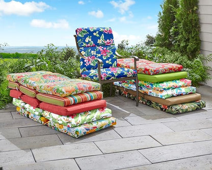 BrylaneHome Universal Chair Cushion - 45.75”L x 22”W x 2.75”H - Patio & Outdoor - Water, Stain & Fade Resistant - Granada