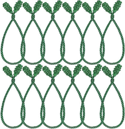 Shappy 12 Pieces Christmas Garland Banister Ties Christmas Decorative Reusable and Flexible Twist Ties for Garland, Banister Home Decoration