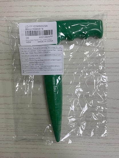 Seed Planter Tool, 6.9" Dibber Garden Tool, Plastic Seed Dibbler for Planting, Bulb Digger Garden Planter with Handle for Sowing Seeds, Planting, Bulbs, Digging (Green)
