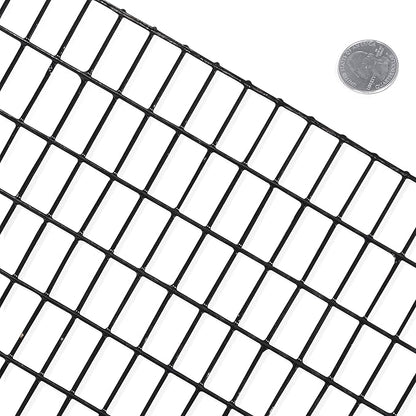 Fencer Wire 16 Gauge Black Vinyl Coated Welded Wire Mesh Size 0.5 inch by 1 inch (4 ft. x 50 ft.)