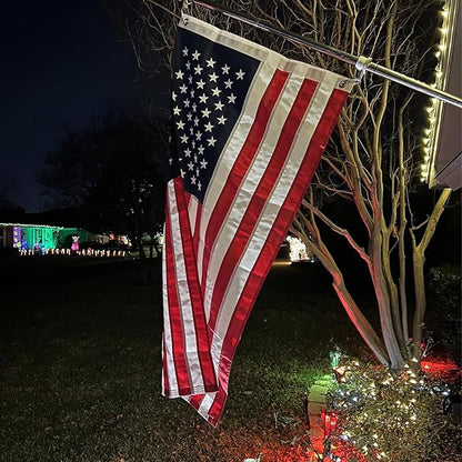 Homissor American Flags for Outside US Flag 4x6 Heavy Duty Outdoor USA Banner Embroidered Stars High Wind All Weather Sewn Stripes Brass Grommets