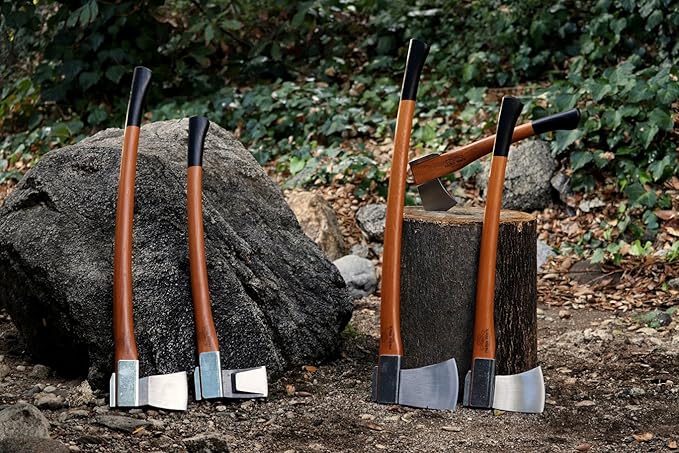 1844 Helko Werk Germany Vario Heavy Universal Axe - German Made Heavy Duty Large Felling Axe and Cutting Axe - Head 5.5 lbs, Handle 36 in. (Heavy Universal) #10055