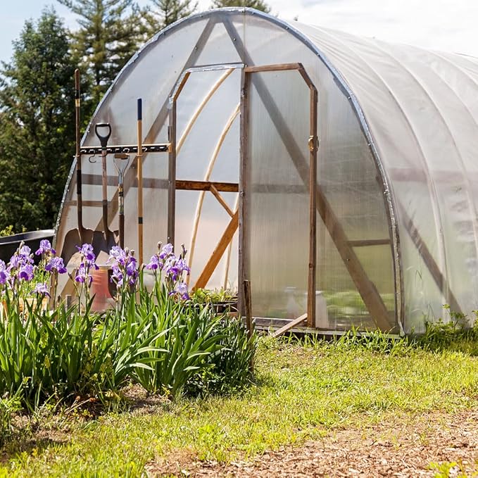 Farm Plastic Supply - Spring Wire & Lock Channel - (25 Pack) - Steel 6.5 ft Spring Lock Track & U-Channel Bundle for Greenhouse Plastic Polyethylene Film or Shade Cloth