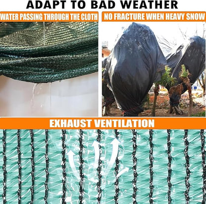 E.share 70% Shade Cloth for Garden, 20 Ft X 30 Ft Sun Shades Outdoor Patio with Grommets for Plant Covers,Porch Screen,Pergola Shade Cover,Greenhouse,Green