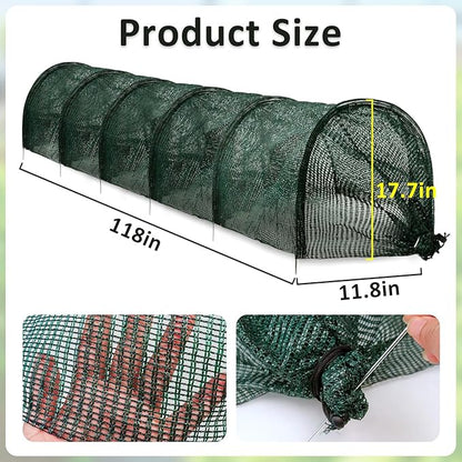 2 in 1 Portable Greenhouse Protection from Sun Heat,Garden Tunnel Shade Net Cover with Quick-Release Technology,Row Covers for Vegetables Plant Cover from Sun (Pack 1)