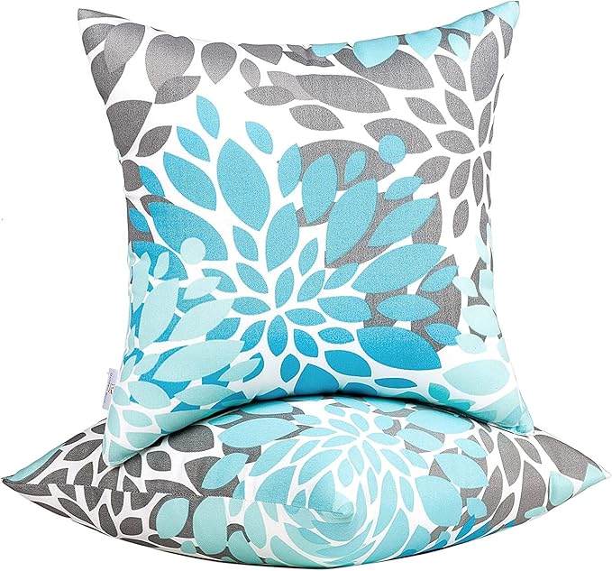 JMGBird Outdoor Pillow Covers 18x18 Inch Throw Pillow Covers Home Decor for Furniture, Patio, Couch, Bed, Sofa, Bedroom