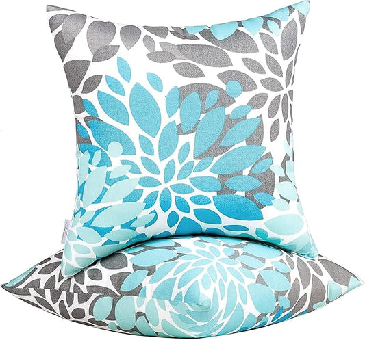 JMGBird Outdoor Pillow Covers 18x18 Inch Throw Pillow Covers Home Decor for Furniture, Patio, Couch, Bed, Sofa, Bedroom