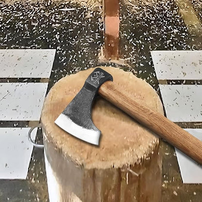 Professional Throwing Axes, 16.1" Throwing Tomahawk Axe with 1065 High Carbon Steel & Wooden Handle, Perfect for Axe Throwing Game for Backyard, Competition and Recreation