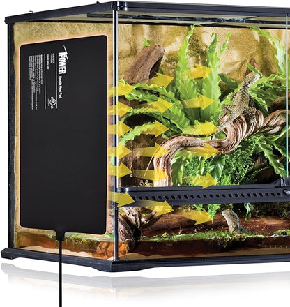 iPower 8 by 18-Inch 24W Reptile Heat Mat, Under Tank Warmer Terrarium Heat Pad for Turtles Lizards Frogs and Other Small Animals, Multi Sizes