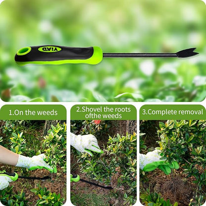 Dandelion Weed Puller Tool, Weed Puller Tool with Ergonomic Handle Garden Weed Remover Tool for Planting, Dandelion Puller Flower and Vegetable Care in Lawn Garden Yard