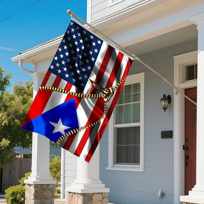Vintage American America Usa Puerto Rico Puerto Rican Flags For Outside Yard 3x5 Ft Double Sided Printed 100d Polyester Lightweight Garden Welcome Outdoor Banner Brass Grommets