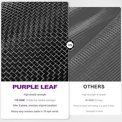 PURPLE LEAF 10’ X 12' Hardtop Gazebo Outdoor Metal Frame Galvanized Steel Double Roof with Curtains and Nettings for Patio Desk Backyard Bronze