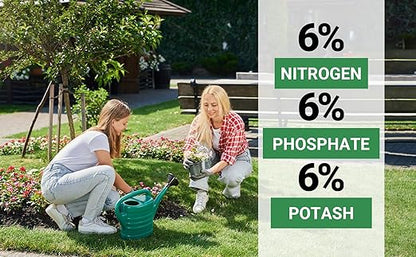 6-6-6 All-Purpose Professional Plant Food Fertilizer; Ideal for Winter Care & Spring Feeding, Perfect Balanced NPK for Indoor and Outdoor Plants (5 QUARTS)