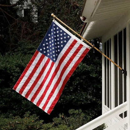 Allegiance Flag Supply Pre-Assembled American Flag Set | American-Sourced Nylon Fabric, Embroidered Stars, Hand-Stitched | Proudly Made in USA (3' x 5')