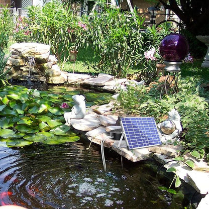 NFESOLAR 15W Large Solar Pond Aerator, Solar Aerator for Ponds with 4400 mAh Battery Backup and 2 Air Outlets, Low Noise Solar Air Pump Outdoor for Koi Pond Fish Tank Hydroponics