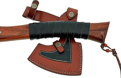 Carbon Steel Blade Viking Axe Hatchet Tomahawk Hunting Knife Camping Outdoor. SM144