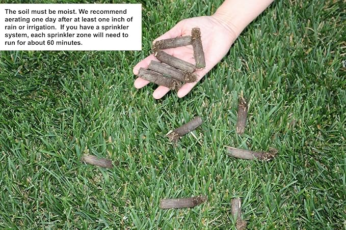 Step 'N Tilt Core Lawn Aerator Version 4 Kit (3.4 Inch Standard Length Coring Tines Without Soil Core Container)