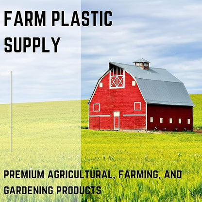 Farm Plastic Supply - 4 Year Clear 6 mil Greenhouse Plastic Sheeting - Clear Sheeting, Polyethylene Film, Transparent Plastic Film for Greenhouse (25' x 150')