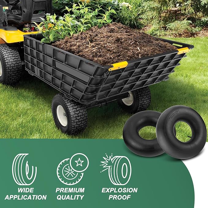 20x8.00-8 Inner Tube 20x10-8, 20x8-8, 20x10.00-8 Replacement Tire Tubes with Straight Valve Stem (2-Pack) - for Mower, Tractor, Golf Cart, ATVs