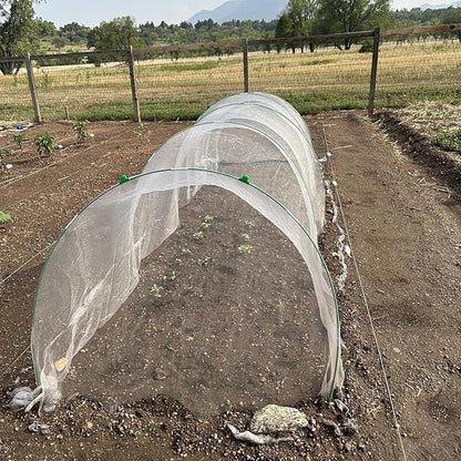 Garden Hoops for Raised Beds, 36pcs Greenhouse Hoops Grow Tunnel, 8ft Rust-Proof Fiberglass Frame for Garden Netting, Row Cover, Protecting Outdoor Plants