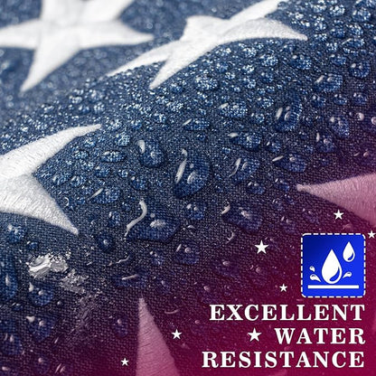 High Wind American Flag for Outdoor 12x18 Ft - Heavy Duty Allegiance US Flag with Embroidered Stars, Sewn Stripes & Brass Grommets All Weather Fade Resistant for Outside Use
