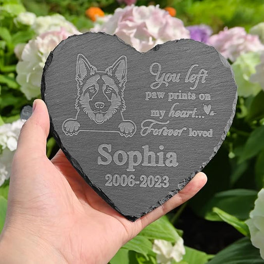 German Shepherd Memorial Stone, German Shepherd Statue, German Shepherd Memorial Plaque, German Shepherd Memorial Gifts, German Shepherd Loss Sympathy Gift, in Memory of German Shepherd