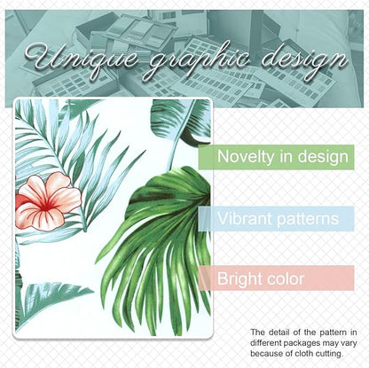 14 PCs Patio Cushion Covers for 7 PCs Outdoor Furniture Sectional Seating Sets Water Resistant Plus 2 Throw Pillows (Hawaii, 23.6(L)*23.6(W)*3.5(T) inches)
