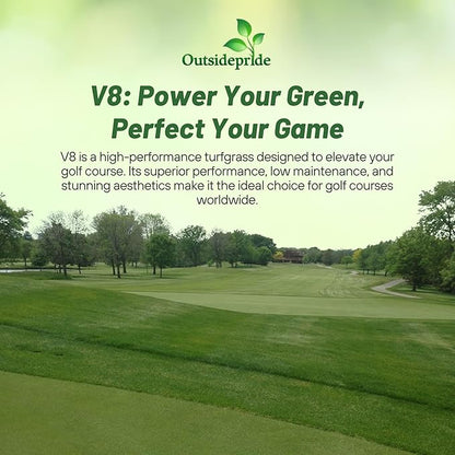 Outsidepride V8 Creeping Bentgrass Seed - 5 lbs. Fine-Bladed, Premium Quality Turf, Grass Seeds for Smooth Surface, & High-Traffic Areas, Ideal Grass for Golf Courses Putting Greens, & Fairways