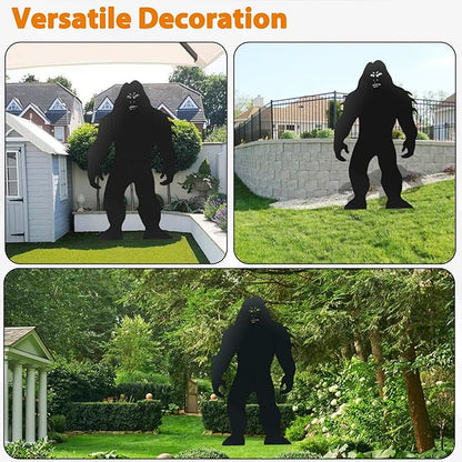 6Ft Tall Bigfoot Metal Outdoor Decor Big Foot Sasquatch Gifts for Men/Women/Dad Unique Bigfoot Silhouette Statues Perfect for Patio and Lawn Decorations, Garden Decor, Yard Art, Yard Display
