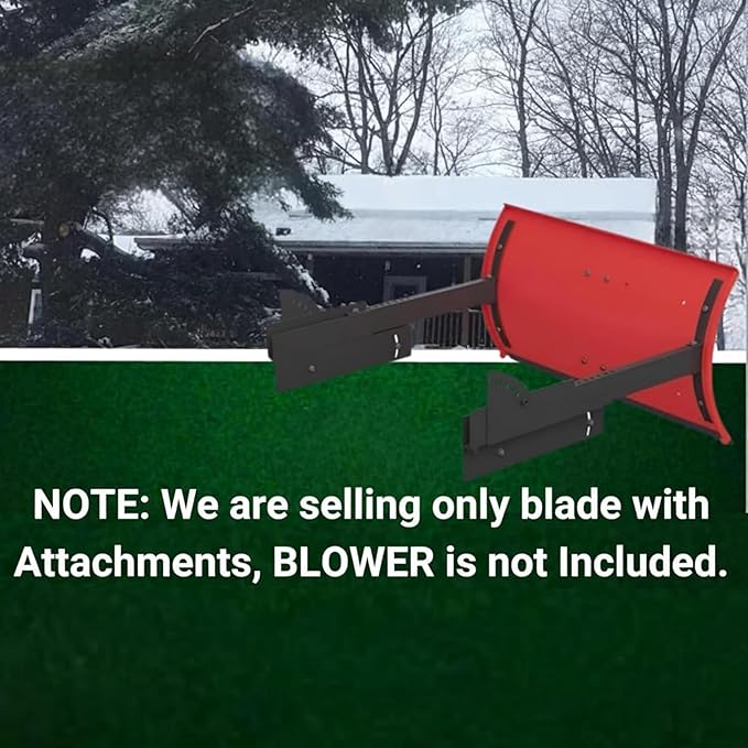 Throwerblade Snowplow Kit with (Blade, and Hardware Included) – Heavy-Duty Snow Plow Blade - Quick & Efficient Snow Removal - Snow Plow Attachment for Snowblowers- 22 to 32-inch 2-Stage and 3 Stage
