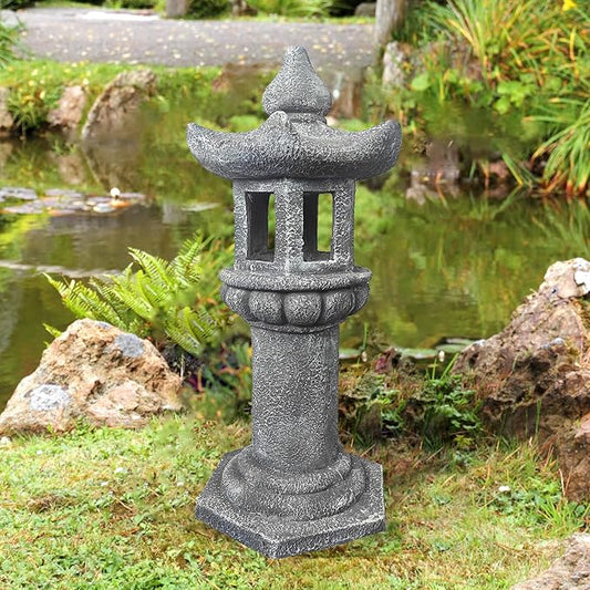 Solar-Powered Pagoda Lamp