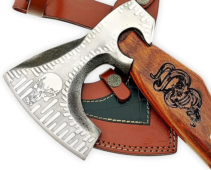 Carbon Steel Blade Viking Axe Hatchet Tomahawk Hunting Knife Camping Outdoor. SM144