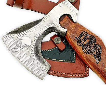 Carbon Steel Blade Viking Axe Hatchet Tomahawk Hunting Knife Camping Outdoor. SM144