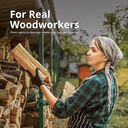 Log Wizard Chainsaw Debarker Tree Bark RemovaL Tool | Universal Debarking Tool for Logs with Case