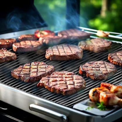 J&HYBBQ 1pcs Premium 7.8mm Stainless Steel Grill Grates – Compatible with Bull Angus, Brahma, Outlaw & More – Non-Stick, BullGrate19-7.8mm0Mbarlpc