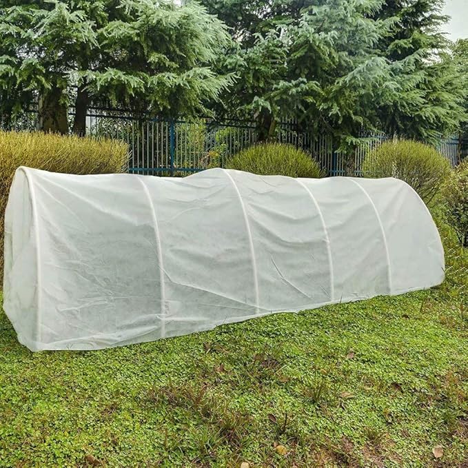 Agfabric Plant Covers Freeze Protection Floating Row Covers 6'x50' 0.55oz,Frost Cloth for Vegetables,White
