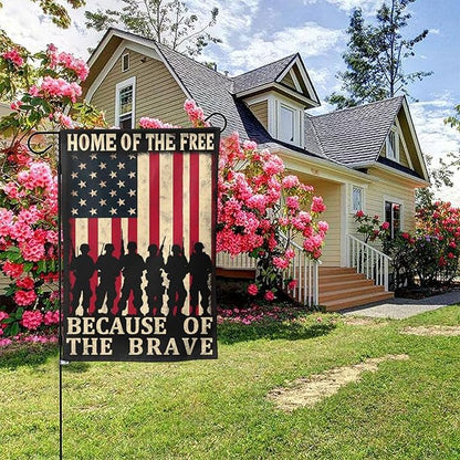 Veterans Day Garden Flag 4th of July Decorations Vertical Double Sided Outdoor Yard Flags 12.5x18 Inch Burlap Banners for House Lawn
