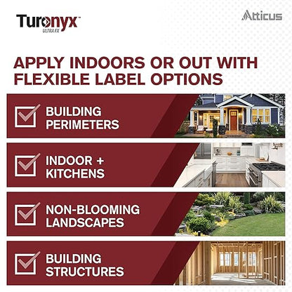 Atticus Turonyx Ultra FX Insecticide (8 mL) – Compare to Leading Brand – Pest Control for Indoor and Outdoor Use – Ants, Beetles, Roaches, Spiders, Fleas, Flies, Ticks