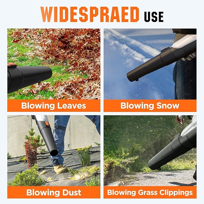 Litheli 20V Cordless String Trimmer & Edger + Leaf Blower Bundle with 2×2.0Ah Batteries & Charger, Lightweight Lawn Tools for Garden and Yard Cleaning