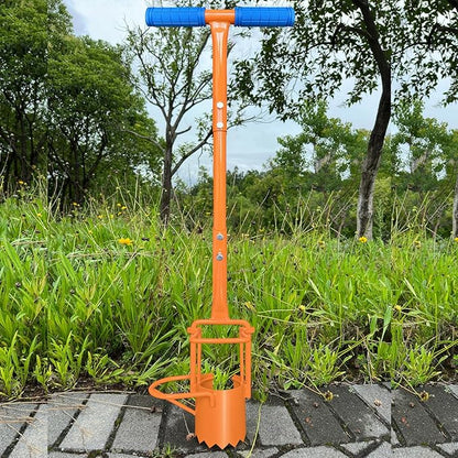 glorousamc Bulb Planter, Weeder, Sod Plugger, Flower Planting, Soil Sampler-5-IN-1 Lawn Tool and Garden Tool - Enhanced Bottom Edge for Easier Penetration, 33.5 Inch（A）