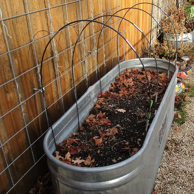 Greenhouse Hoops Grow Tunnel, 5 Sets of 7FT Garden Hoops for Raised Beds, Rust-Proof Fiberglass Frame for Garden Netting, Greenhouse Kit, Plant Shade Cloth, Plant Row Cover, 25 pcs
