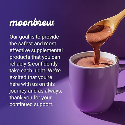 MoonBrew Nighttime Magnesium Sleepy Berry Smoothie, Natural Sleep Aid Drink Mix for Adults, 2-Pack - Calming Melatonin-Free Sleep Support with L-Theanine, Chamomile & Zinc Glycinate - 50 Servings