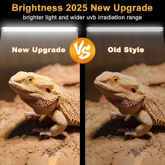LUCKY HERP T8 30W UVB 10.0 Reptile Light, UVA UVB Reptile Light Bulb 2 Pack, Fluorescent Lamp for Reptiles Amphibians Lizards Chameleons