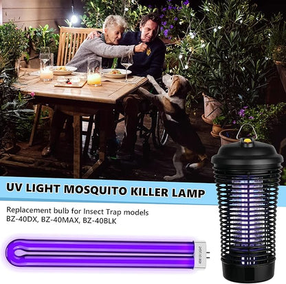 Bug Zapper Replacement Bulbs, 40w Black Light Bulb Compatible with Black Flag Bug Zapper Model BZ-40DX, BZ-40MAX, and BZ-40BLK (1)