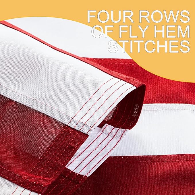 American Flag 6x10ft Ultra Durable for Outside, TearProof Spun Polyester, Embroidered Stars, Brass Grommets, Perfect for Outdoor US Flag, Show Your Patriotism with Long-Lasting Quality