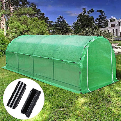 50 PCS 0.9 Inch Greenhouse Clamps Clips 23mm Plastic Black ABS Snap Clamp Tube Clip Garden Buildings Tube Clip for Greenhouse Film, Sunshade Nets, Frame Shelters (Outer Ø 1.06” inner Ø 0.9”)