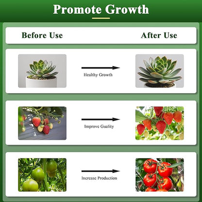 Outdoor LED Grow Lights, Waterproof String Plant Growing Light, Full Spectrum Growth Light with Timer, Suitable for Garden, Farm, Flower, Seedling Greenhouse Grow Light (12 Lights)