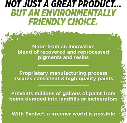 EVOLVE Paint & Primer: Environment-friendly, Low Sheen with One-coat Coverage for Interior & Exterior surfaces (Sky Blue, 1-Gallon)