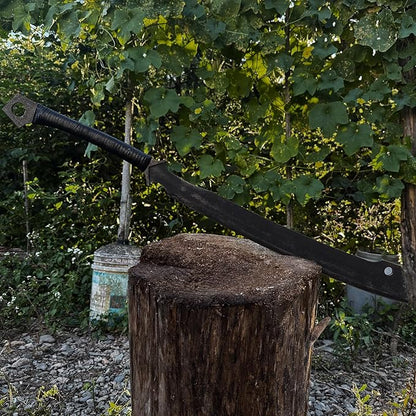 High Manganese Steel Blade Machete for Cutting Trees Heavy Duty Full Tang Outdoor Survival Hunting Tactical Sword